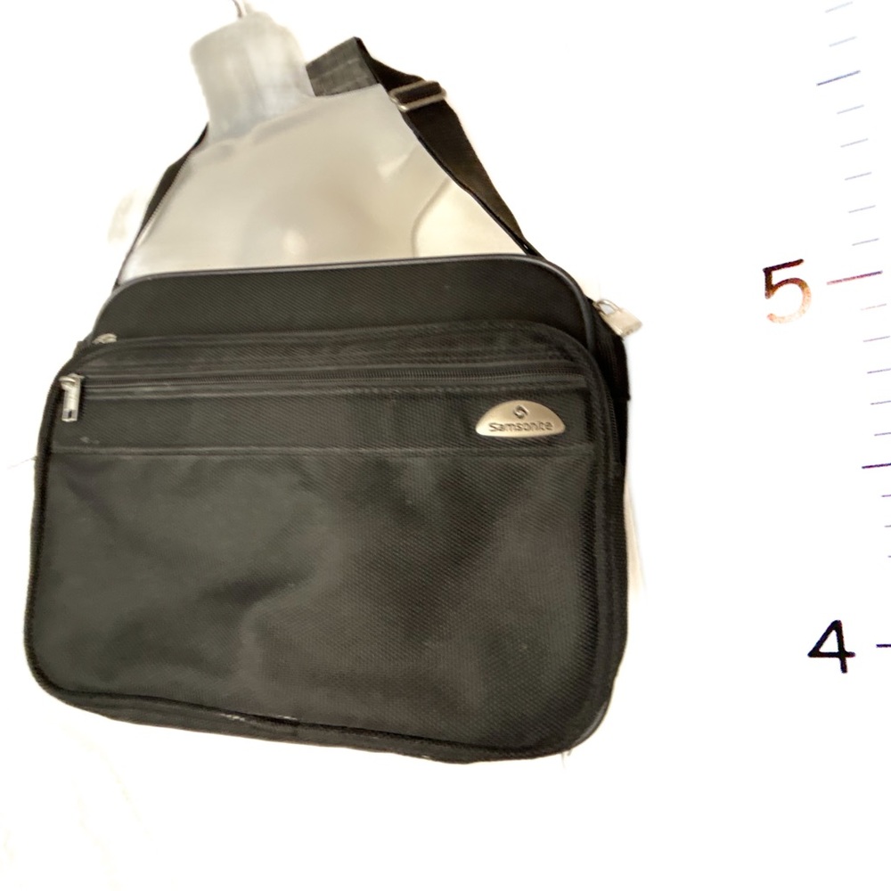 Samsonite Black Carry‎ On Bag w/Canvas Straps